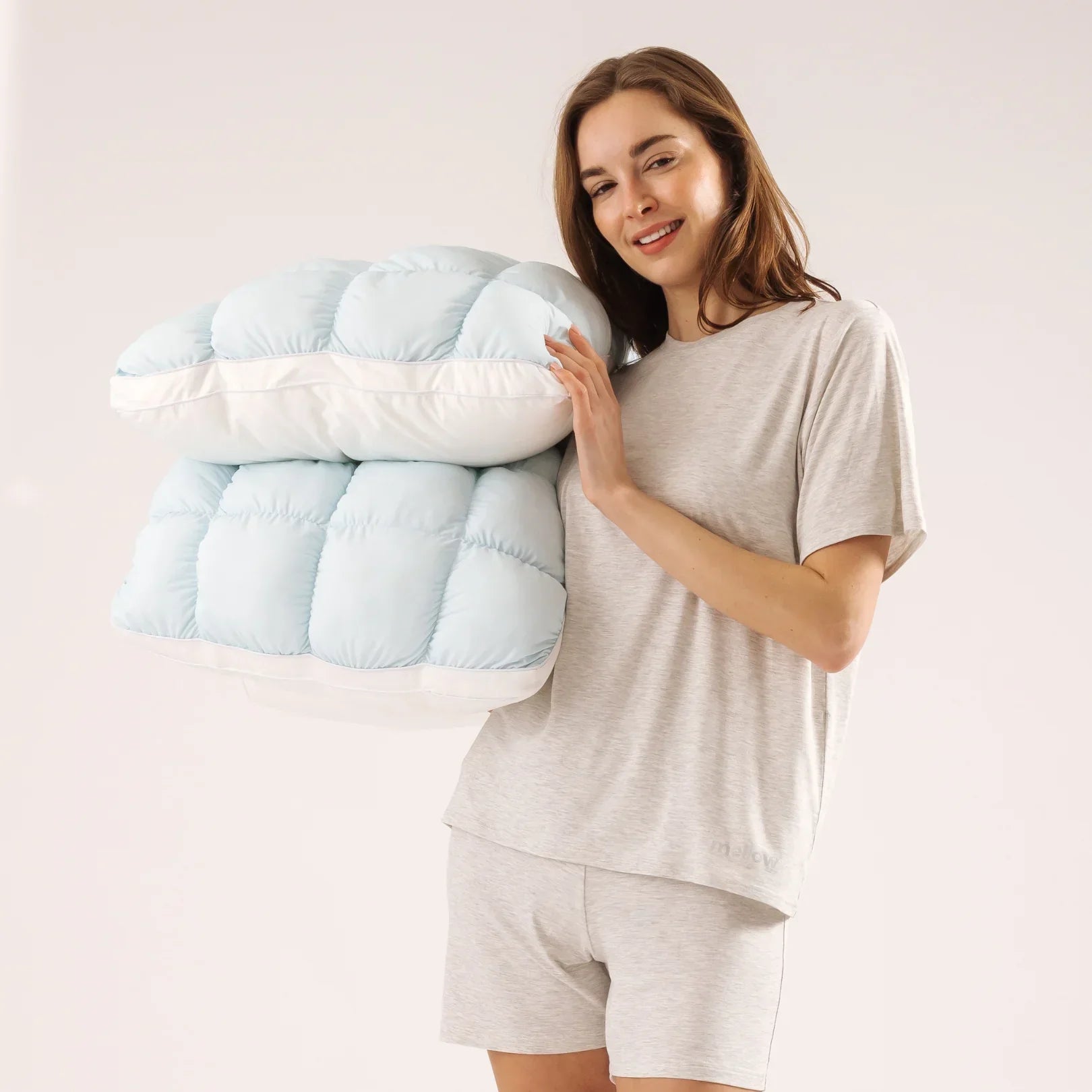 ☁️ Cooling Puff Pillow Set