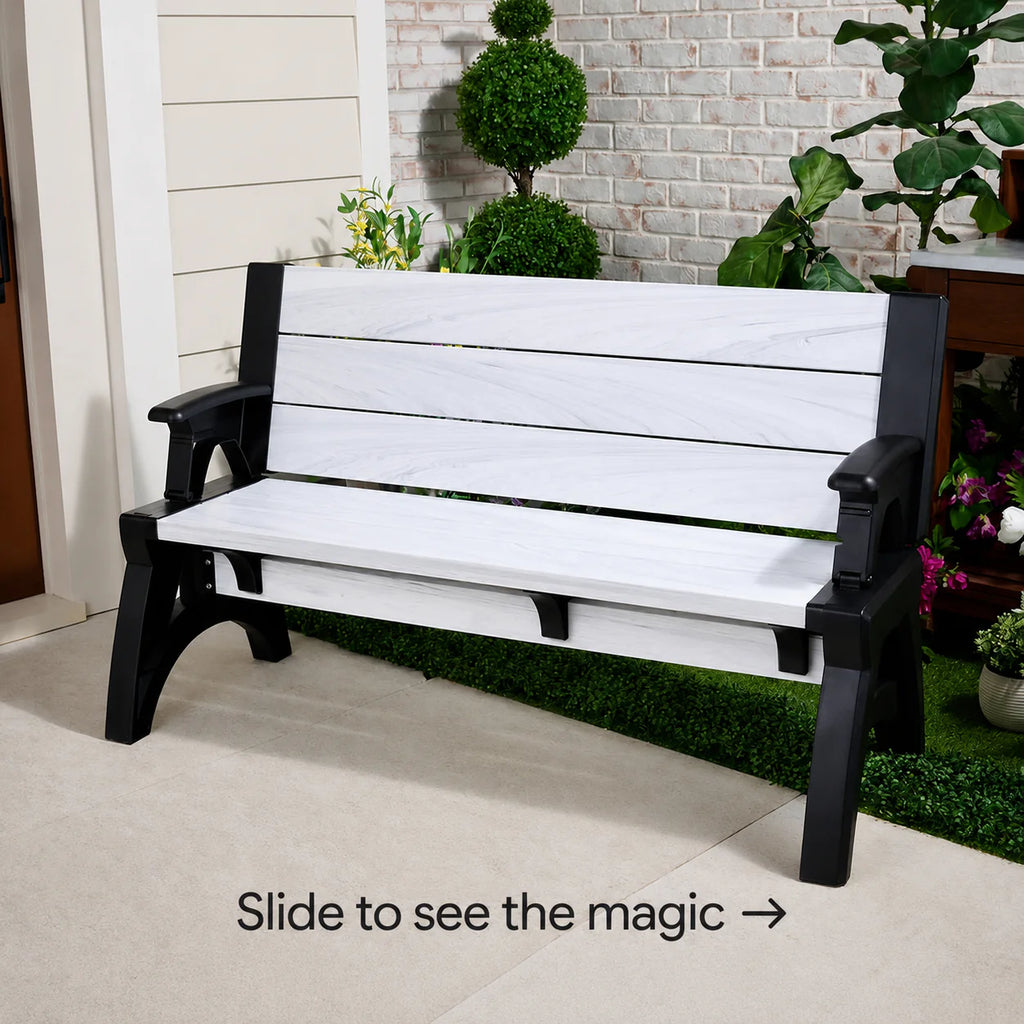 Bench AND picnic table
