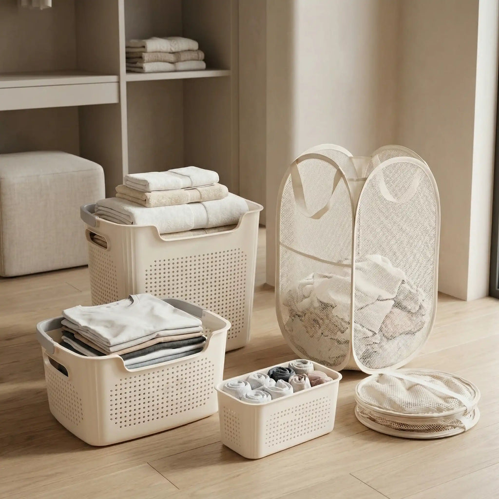 4-Piece Laundry & Storage Basket System