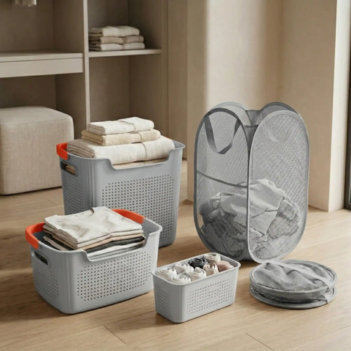 4-Piece Laundry & Storage Basket System