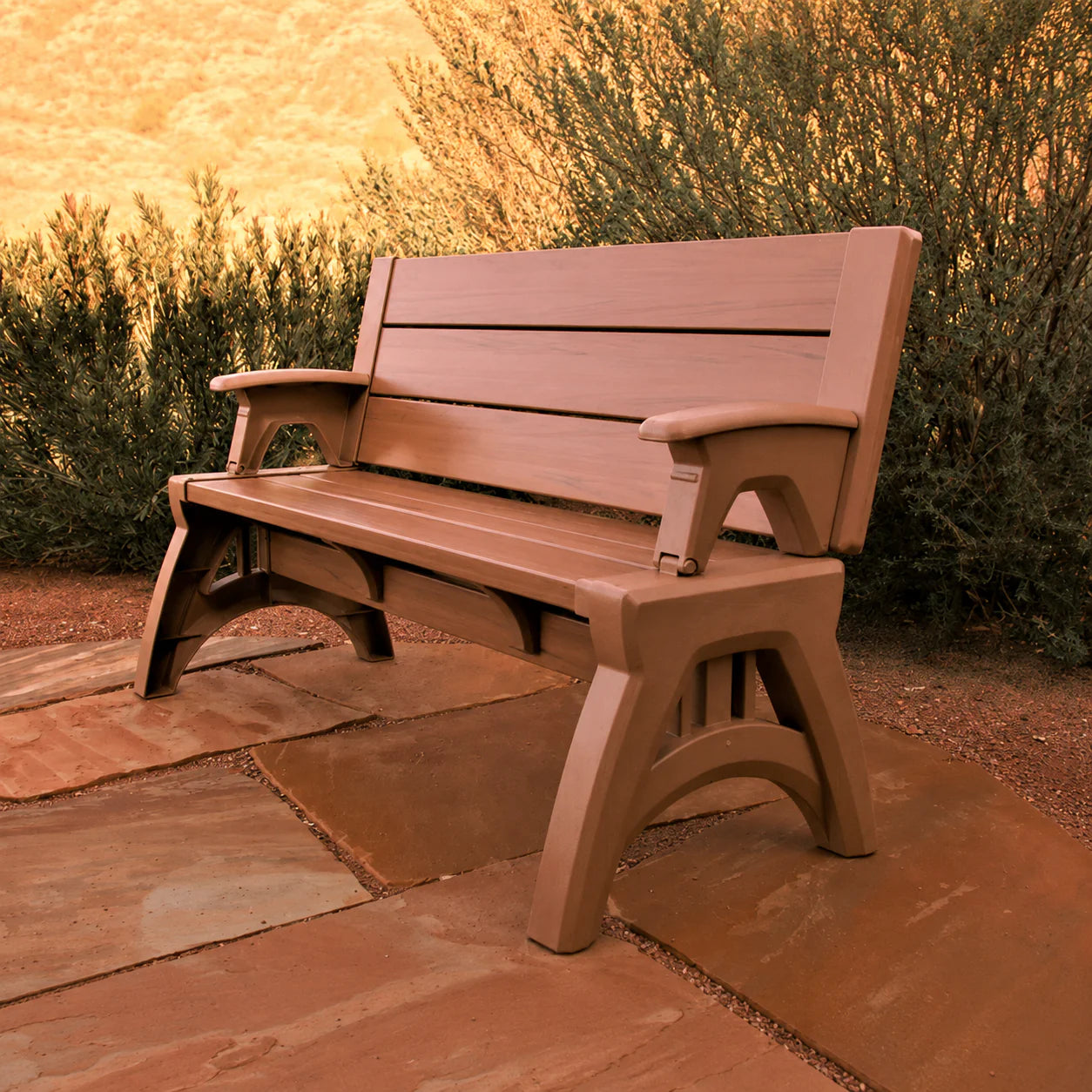 Bench AND picnic table