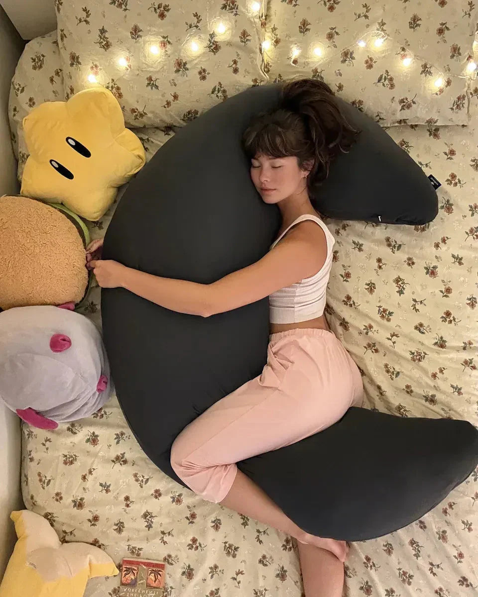 12lb Weighted Cuddle Body Pillow - Ergonomic Support for Side Sleepers 🌙💤