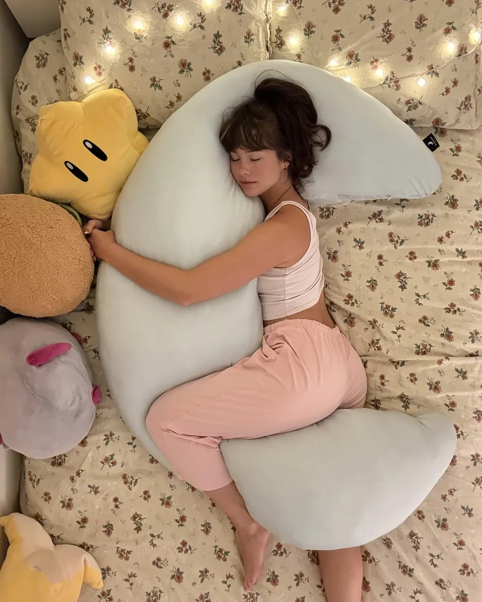 12lb Weighted Cuddle Body Pillow - Ergonomic Support for Side Sleepers 🌙💤